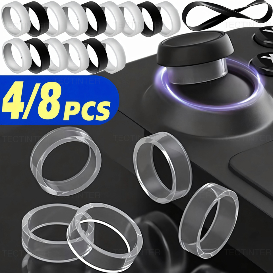 Gaming Console Monitor - 4/8 قطع حلقات مطاطية واقية مرنة