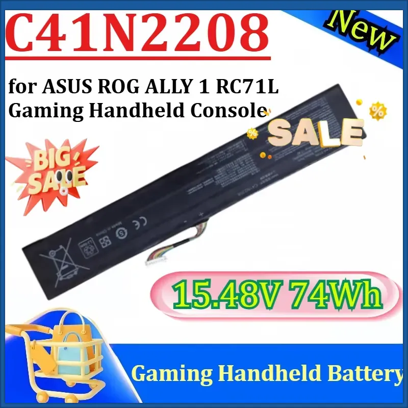 Gaming Console Asus Rog - بطارية C41N2208 جديدة بسعة 15.48 فولت