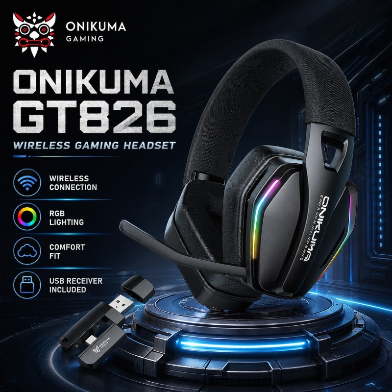 Gaming Console In Amazon - سماعة ألعاب لاسلكية ONIKUMA GT826 بتقنية