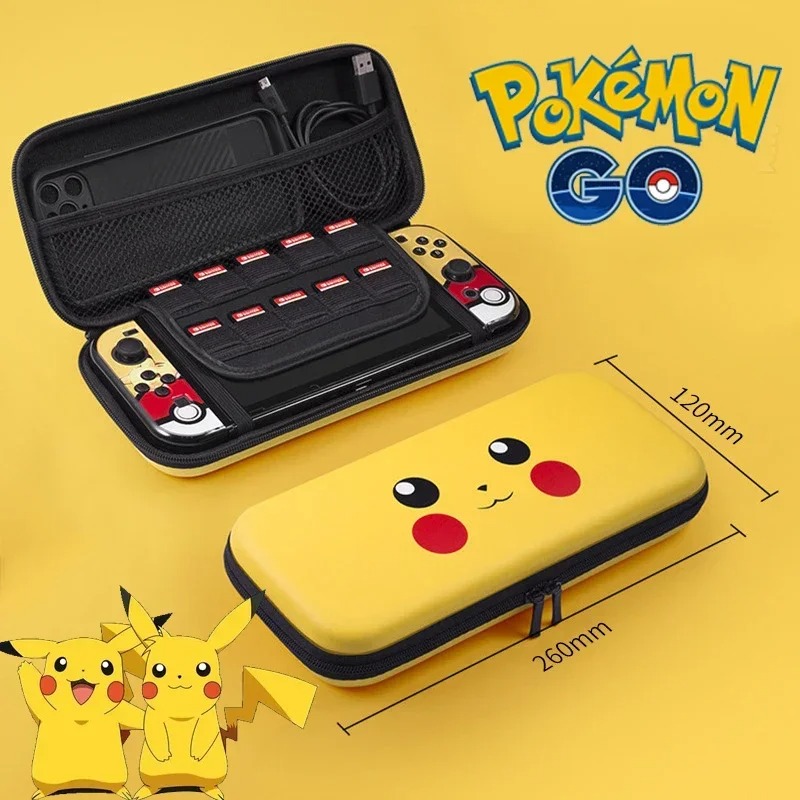 Gaming Console For Tv - حقيبة تخزين بوكيمون بيكاتشو لجهاز سويتش