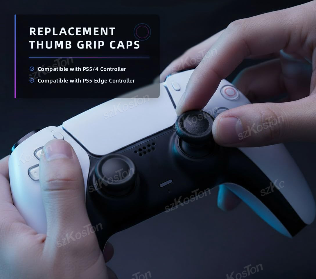 6-8 قطعة قبعات عصا التحكم البد - مراجعة Thumb Grip Joystick وسعره